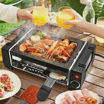 Elektrische BBQ Grill met Dubbele Laag & Verstelbare Tempera, Tuin en Terras, Verzenden, Nieuw