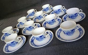 Richard Ginori - Koffieservies (24) - Taormina - Porselein -, Antiek en Kunst