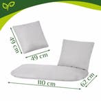 Gardlov Comfortabele kussenset grijs voor dubbele hangsto..., Ophalen of Verzenden, Nieuw