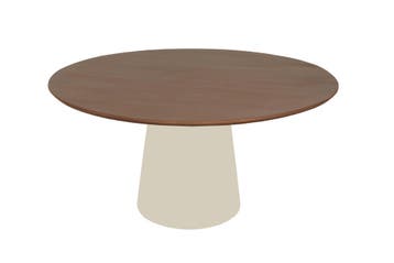 Ronde Eettafel Madison Walnoot 150 cm | Starfurn, Ophalen of Verzenden, Nieuw