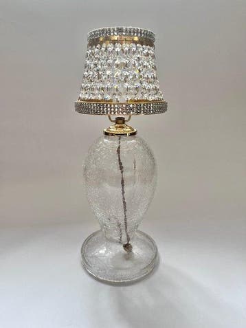 Tafellamp - Kristal - Crackle Glass