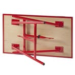 Inklapbare werkbank 120 cm met houten werkblad - rood, Doe-het-zelf en Verbouw, Werkbanken, Ophalen of Verzenden, Nieuw