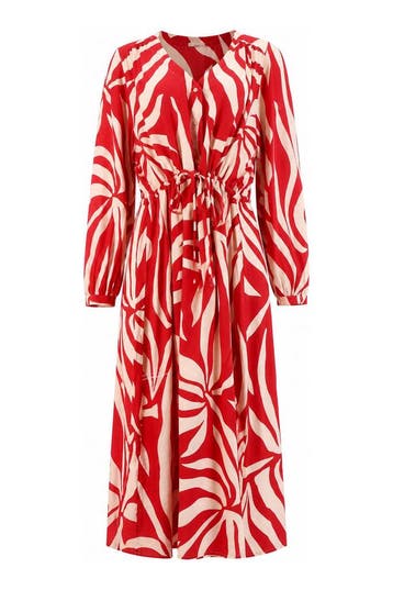 Only Carmakoma Jurk in maat 48 Rood, Only Carmakoma, Verzenden, Zo goed als nieuw, Rood
