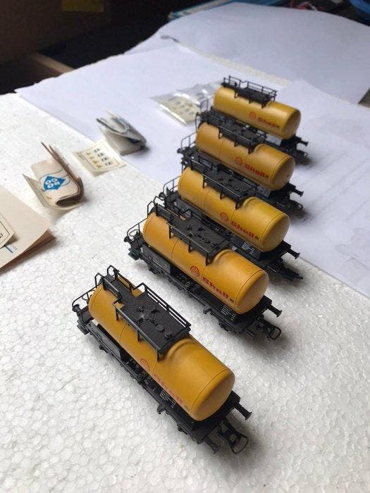 Roco H0 - 4337B - Modeltrein goederenwagon (5) - 5x, Hobby en Vrije tijd, Modeltreinen | H0