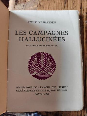 Émile Verhaeren / Georges Braun - LES CAMPAGNES HALLUCINÉES