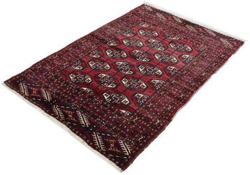 Turkmann Tapijt Oud - Vloerkleed - 155 cm - 110 cm -, Nieuw