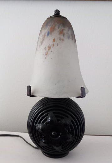 Daum Frères - Lamp - Smeedijzer - Art-deco-lamp