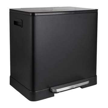 Pedaalemmer - zwart - 2x20 liter, Verzenden, Nieuw
