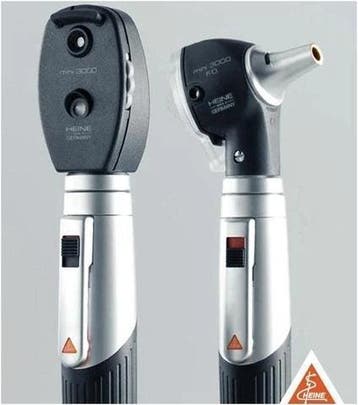 Heine Mini 3000 LED F.O. otoscoop ophtalmoscoop set, Diversen, Verpleegmiddelen, Verzenden, Nieuw