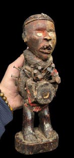 Arfican NIkisi nagelfetisj uit Kongo - Bakongo - 28 cm -