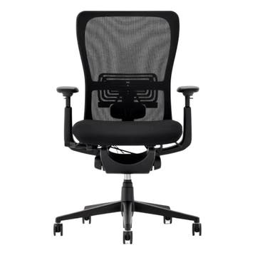 Haworth Zody - Black on Black - Refurbished - Bureaustoel, Huis en Inrichting, Bureaustoelen, Verzenden, Zwart, Zo goed als nieuw