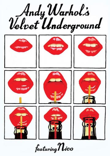 Posters - Poster Velvet Underground / Andy Warhol - Lips, Verzenden, Zo goed als nieuw