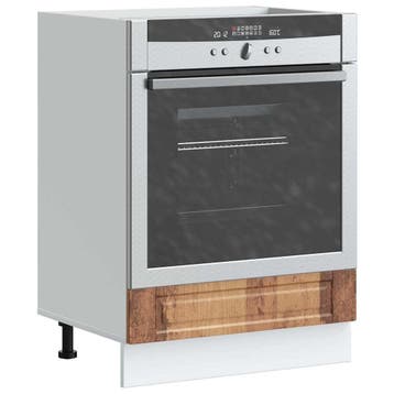 vidaXL Ovenkast Porto bewerkt hout oud houtkleurig, Huis en Inrichting, Verzenden, Nieuw, Bruin