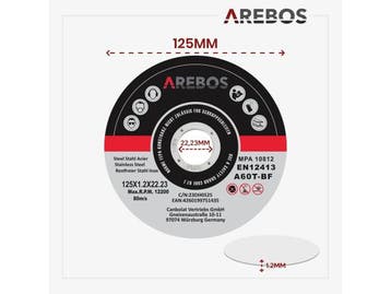 Veiling - Slijpschijven - 50 stuks - 125mm x 1mm, Nieuw