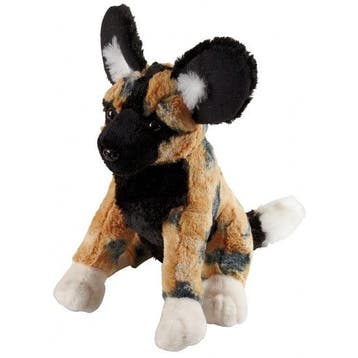 Pluche wilde hond knuffel - safari dier - 30 cm, Verzenden, Nieuw