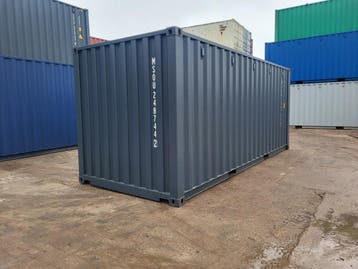 20ft zeecontainer, opslagcontainer antraciet RAL 7016, Ophalen of Verzenden