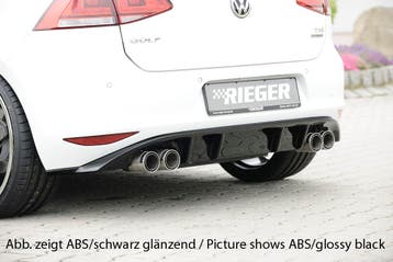 Rieger diffuser | geschikt voor VW Golf 7 GTI, GTE, GTD tot, Auto-onderdelen, Verzenden, Nieuw, Volkswagen