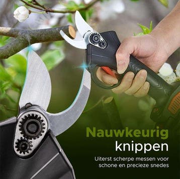 2dekans | Qualitá® Elektrische Snoeischaar - 2 in 1 Qualitá®, Ophalen of Verzenden, Gebruikt, Qualita