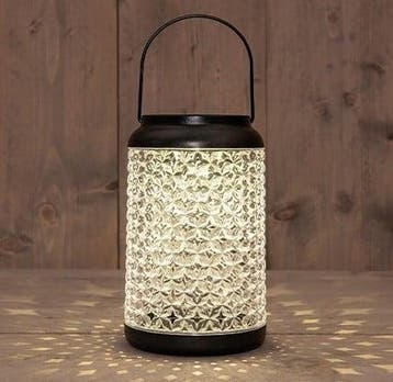 Solar lantern windlicht transparant annas collection, Ophalen of Verzenden, Nieuw