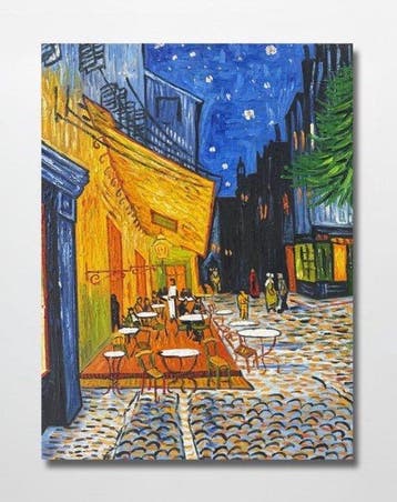 TranTT.Hien (1973) - Terrasse de café le soir  Hommage à