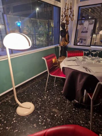 Stilnovo - Gebogen vloerlamp - metaal kunststof - Stilnovo