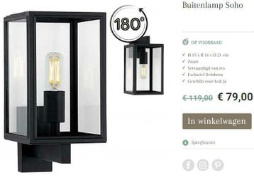 Lampen aanbiedingen voor black friday prijzen, Tuin en Terras, Overige materialen, Gebruikt, Bewegingssensor, Minder dan 50 watt