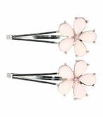 Haarspeld Schuifspeldjes 5cm - Bloem - Pastel - Roze - Set, Nieuw