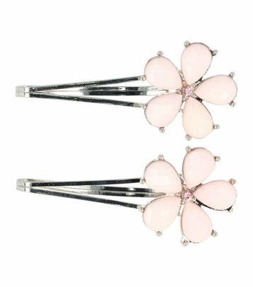 Haarspeld Schuifspeldjes 5cm - Bloem - Pastel - Roze - Set, Nieuw
