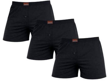 3-Pack Katoenen heren boxershorts - Losse pasvorm - Zwart, Kleding | Heren, Verzenden