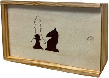 Clown Games - Schaakstukken Hout (6cm) | Clown Games -, Hobby en Vrije tijd, Gezelschapsspellen | Bordspellen, Verzenden, Nieuw