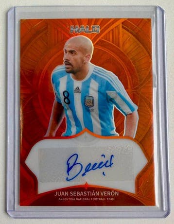 HEROCK Halo Juan Sebastián Verón 40/49 Gesigneerde kaart,, Nieuw