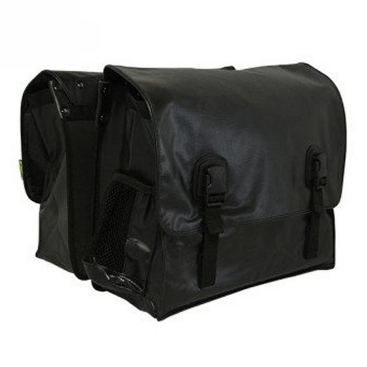 Beck Dubbele Fietstas Classic Zwart, Fietsen en Brommers, Fietsaccessoires | Fietstassen, Nieuw, Verzenden