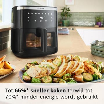 Bosch MAF671B0 Airfryer XXL - Serie 6 - 7,2L - Shake alarm -, Ophalen of Verzenden, Zo goed als nieuw, Bosch