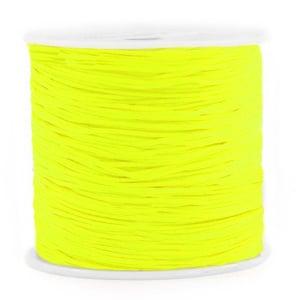 Rol met 90 meter Macramé draad 0.8mm Neon yellow (Kies vo.., Ophalen of Verzenden, Nieuw, Kraal