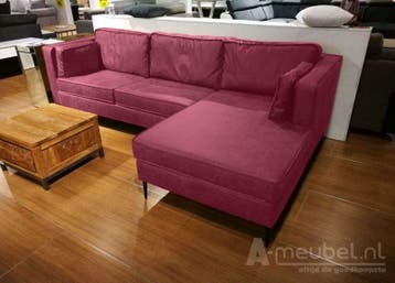 Loungebank Borne - loungebanken - Roze, Nieuw, Stof