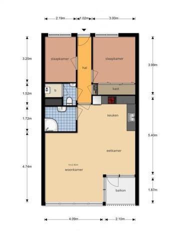 Te Huur 3 Kamer Appartement Wageningseberg In Utrecht, Huizen en Kamers, Huizen te huur, Utrecht-stad, Direct bij eigenaar, Appartement