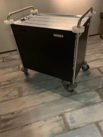 serveerwagen rvs merk Blanco - 3 zijden gesloten zwart ks, Ophalen, Nieuw in verpakking, Hotelinrichting