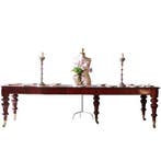 Smetteloze Lange tafel wind out table met slinger ca 1850  t, Ophalen of Verzenden
