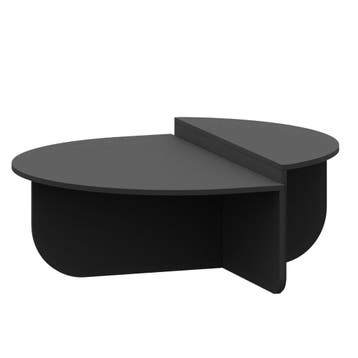 Salontafel Tondesdaslo 90x90x35 cm donkergrijs [en.casa], Verzenden, Nieuw