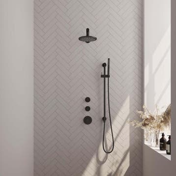 Brauer Black Carving Thermostatische Regendoucheset Inbouw -, Ophalen of Verzenden, Nieuw