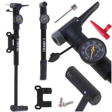 L-BRNO hand fietspomp met manometer en fietshouder 32,5 x 4, Ophalen of Verzenden, Nieuw