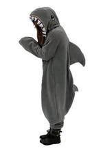 Onesie Haai Pak 152-158 Haaienpak Kostuum Grijs Vis Shark Ki, Ophalen of Verzenden, Nieuw