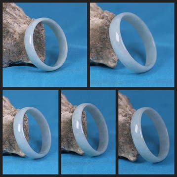 jadeiet Natuurlijke jadeiet - armband - uit één stuk