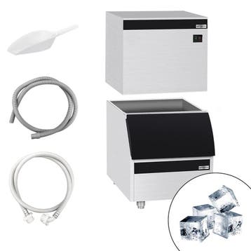 GGM Gastro | IJsblokjesmachine - kubus (volle blokjes) - 450, Verzenden