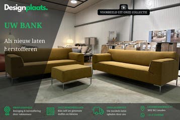 Professionele Herstoffering Designbank, Ophalen, Nieuw, Stof, Design on Stock Minotti B&B Italia Gelderland Leolux