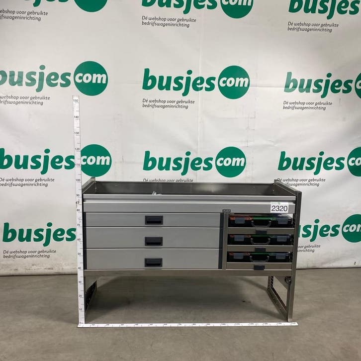 Aluca aluminium bedrijfswageninrichting gebruikt (nr 2320), Auto diversen, Overige Auto diversen, Ophalen of Verzenden