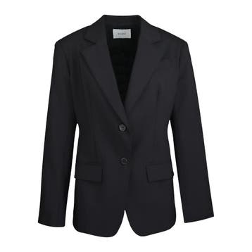 (nude) • zwarte wollen blazer • 34 (IT40), Verzenden, Zwart, Nieuw, Maat 34 (XS) of kleiner