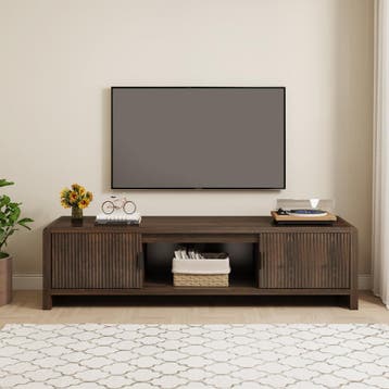 Tv-meubel Lukkodso 150x40x40 cm walnootkleurig [en.casa], Verzenden, Nieuw