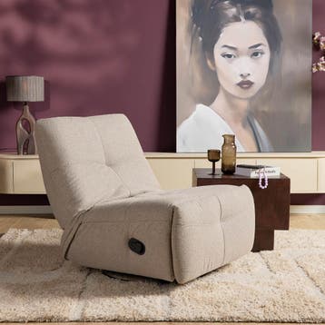 Relaxfauteuil Lazy | Taupe | Starfurn, Ophalen of Verzenden, Nieuw