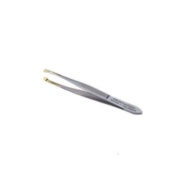 Epileerpincet schuine bek met gouden tip, Diversen, Verpleegmiddelen, Verzenden, Nieuw